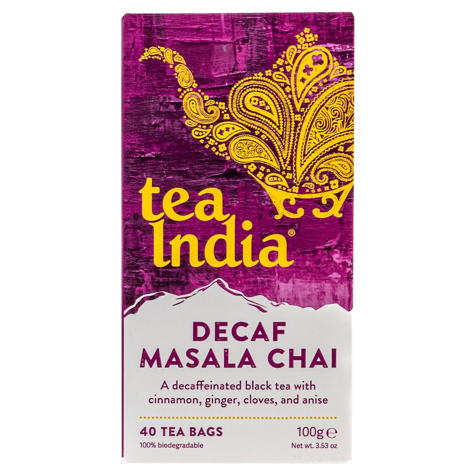  Tea India Decaf Masala Chai 40 Teabags 100g