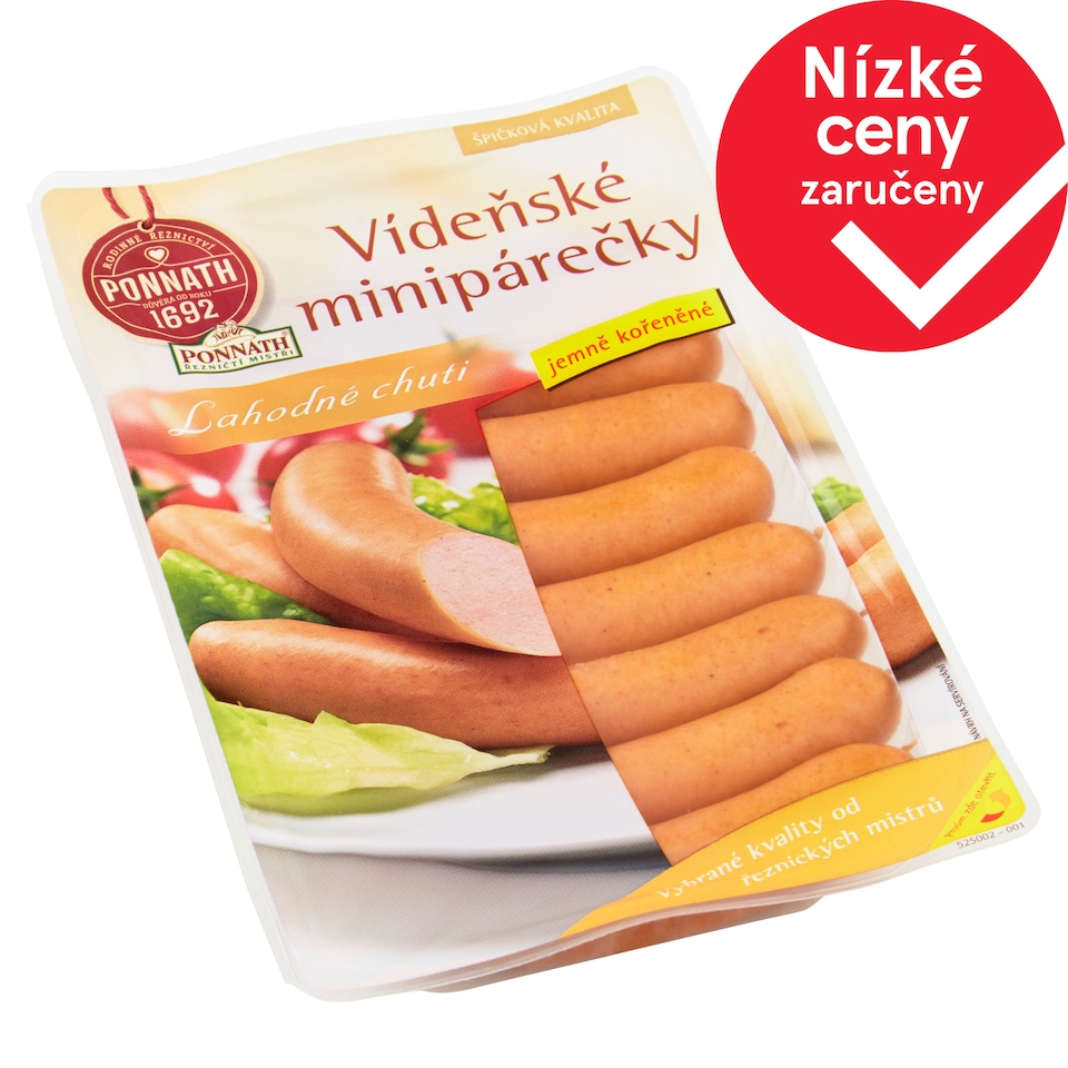 Ponnath ŘEZNIČTÍ MISTŘI Viennese Mini Sausages 200g