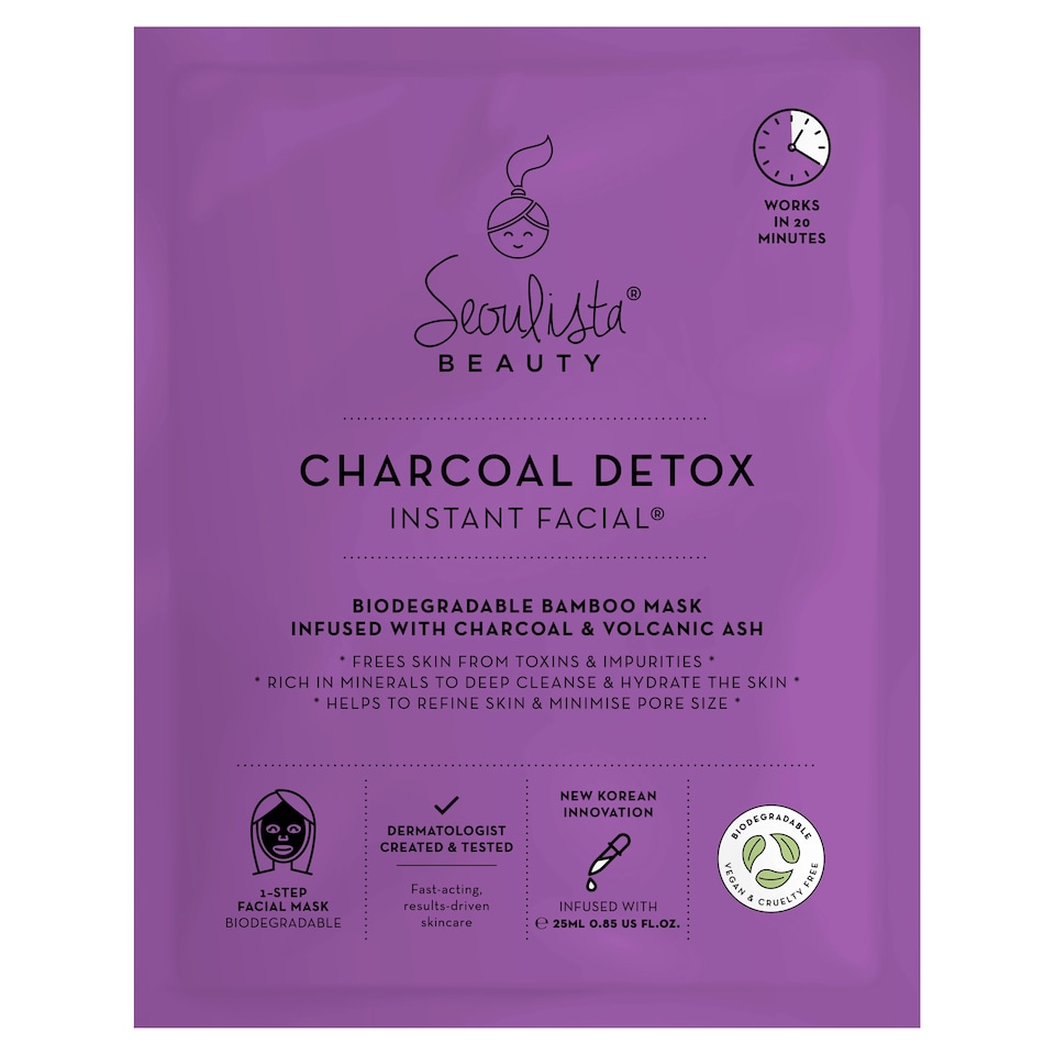 Seoulista Beauty Charcoal Detox Instant Facial 25Ml