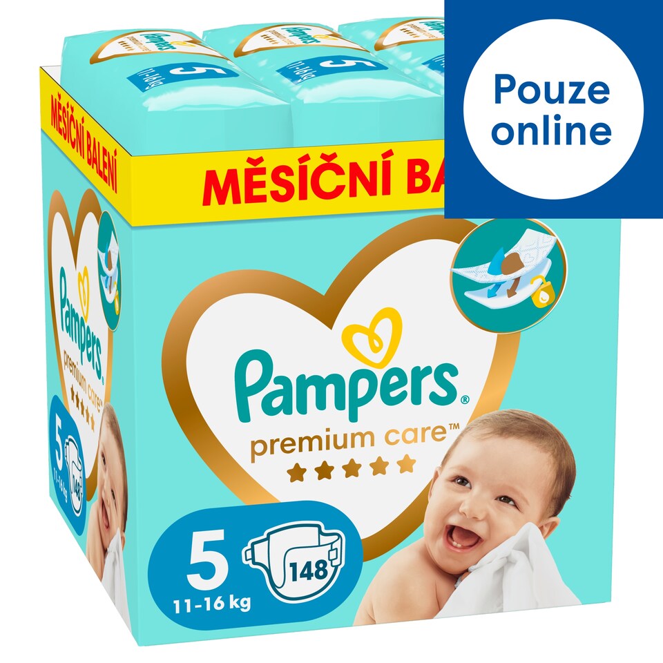 image 1 of Pampers Premium Care Size 5, Nappy X148, 11kg-16kg