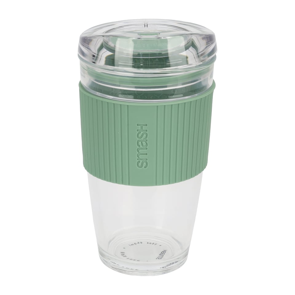 image 1 of SMASH GLASS SAGE COFFEE CUP 450ML