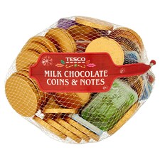 Tesco Milk Chocolate Money 400G