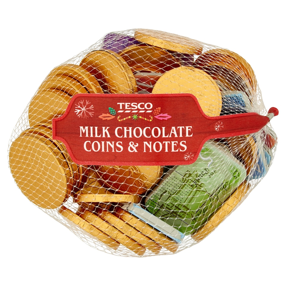 Tesco Milk Chocolate Money 400G