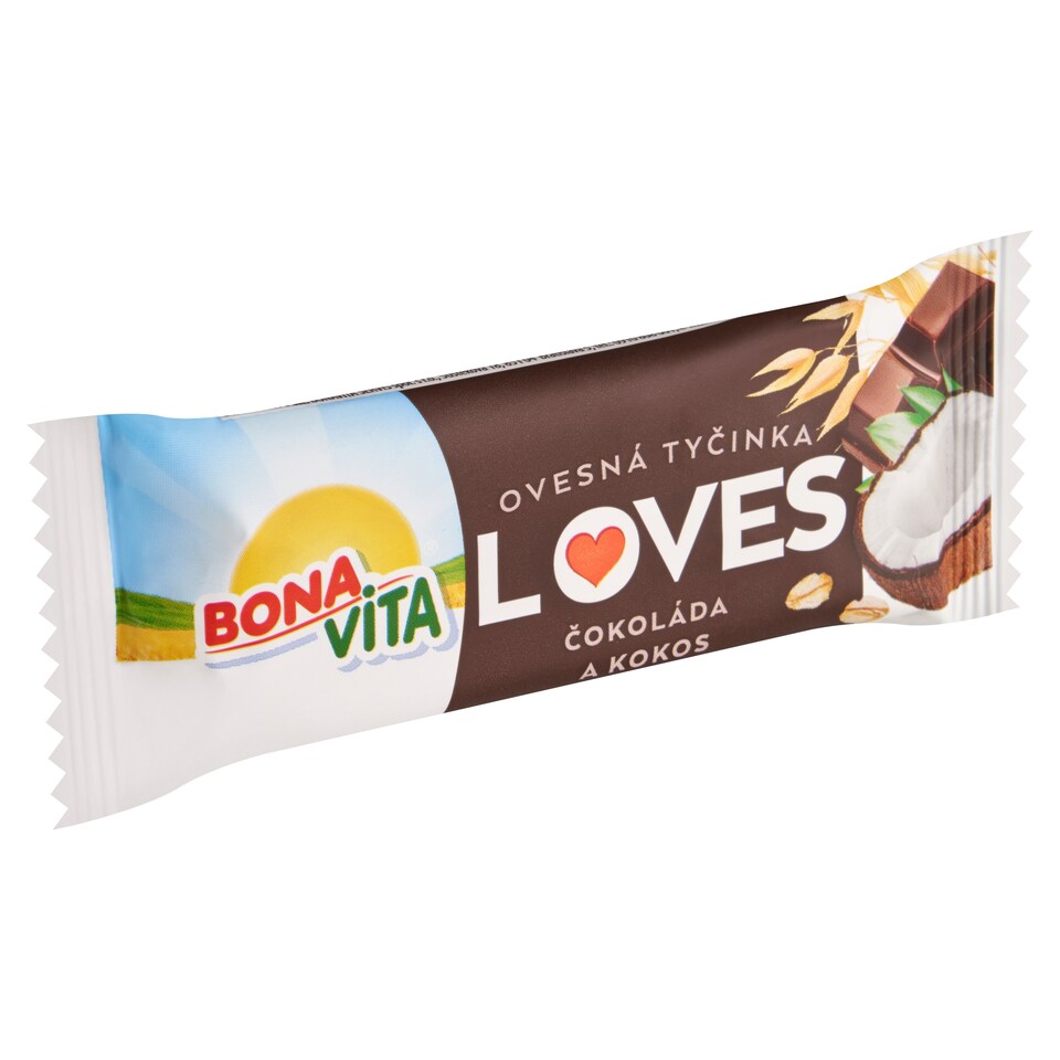 image 1 of Bona Vita Loves Unbaked Oat Bar with Chocolate and Coconut Flour 40 g