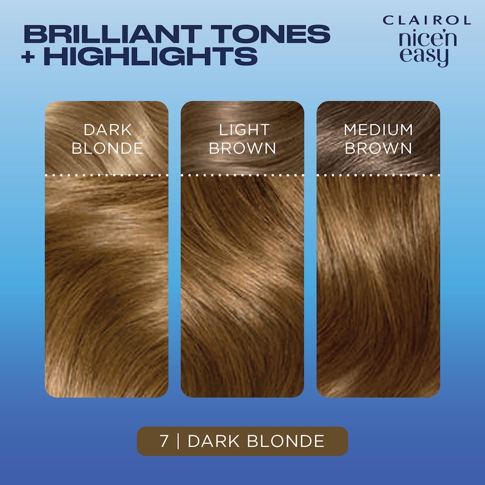 image 1 of Clairol Nice ‘N Easy Dark Blonde 7 Hair Dye