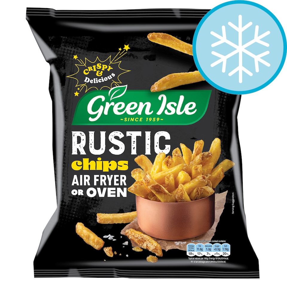 Green Isle Skin Skin On Rustic Chips 800G