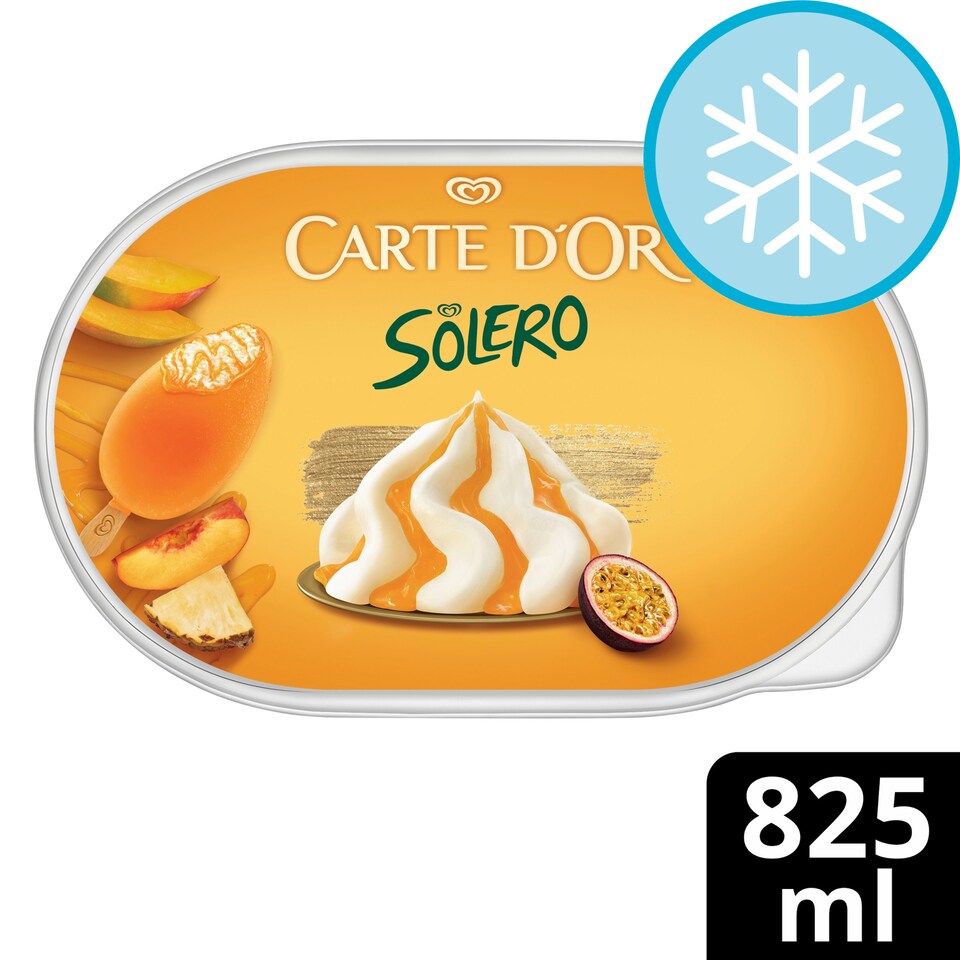 image 1 of CARTE D'OR LES DESSERTS SOLERO ICE CREAM EXOTIC VANILLA 825 ml