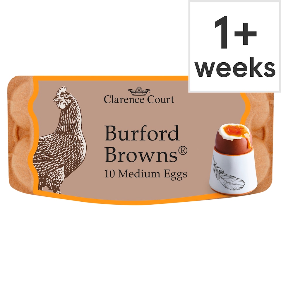 image 1 of Clarence Court Burford Brown 10 Medium Free Range Eggs