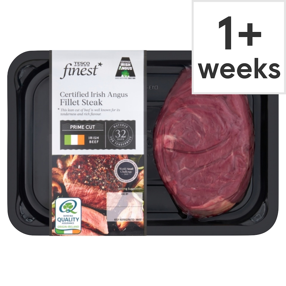 Tesco Finest Irish Angus Beef Fillet Steak 200G