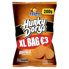 Tayto Hunky Dorys Buffalo Flavoured Potato Crisps 200g