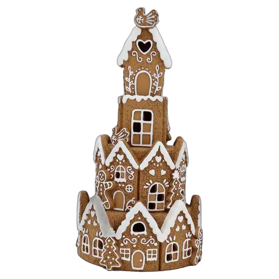 Bayswood Gingerbread Tower Christmas Room Decoration