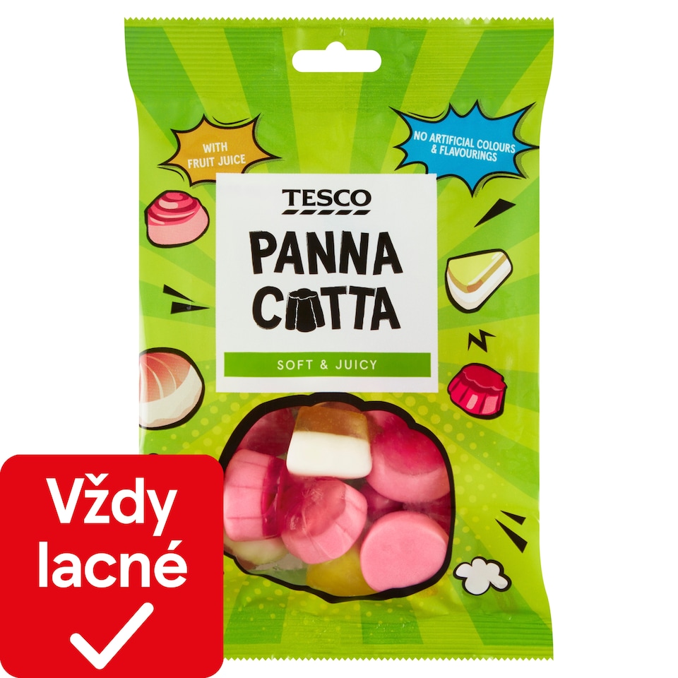Tesco Želé cukríky s ovocnými príchuťami 100 g