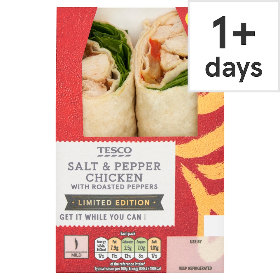 Tesco Salt and Pepper Chicken Wrap