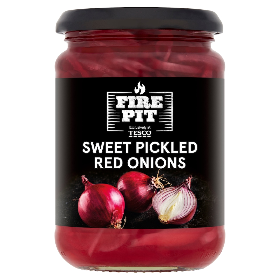 Tesco Fire Pit Sweet Pickled Red Onions 340G