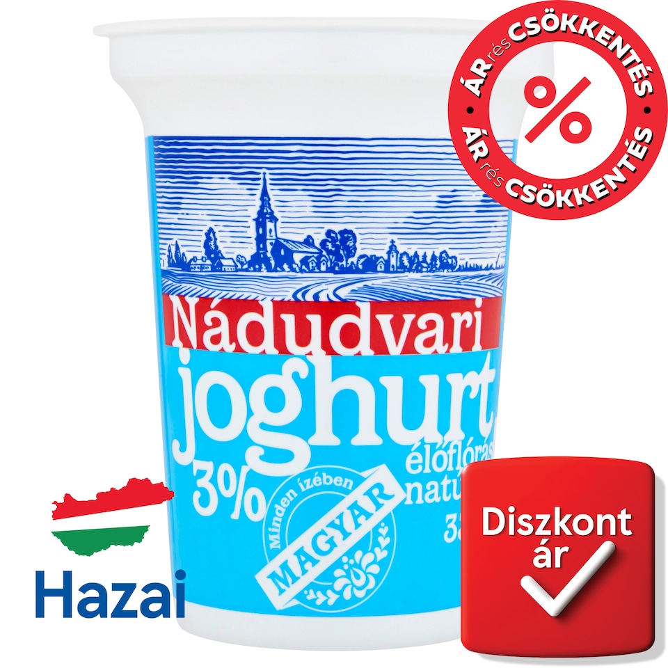 Nádudvari élőflórás natúr joghurt 330 g  1. kép