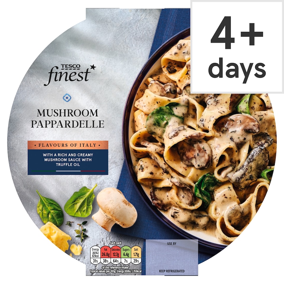 image 1 of Tesco Finest Mushroom Pappardelle 400G