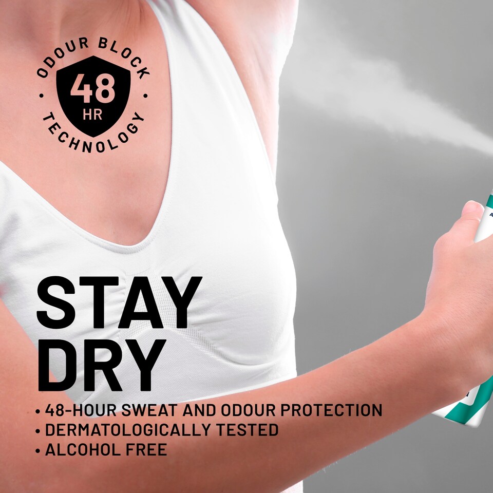 image 1 of Rightguard Women Total Defence 5 Unscented Antiperspirant Deodorant 250Ml