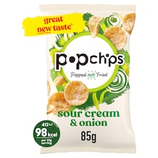 Popchips Sour Cream & Onion Sharing Crisps 85g