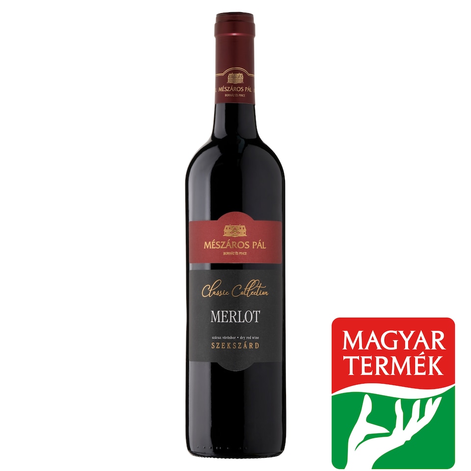 Mészáros Pál Classic Collection Szekszárdi Merlot száraz vörösbor 14% 0,75 l