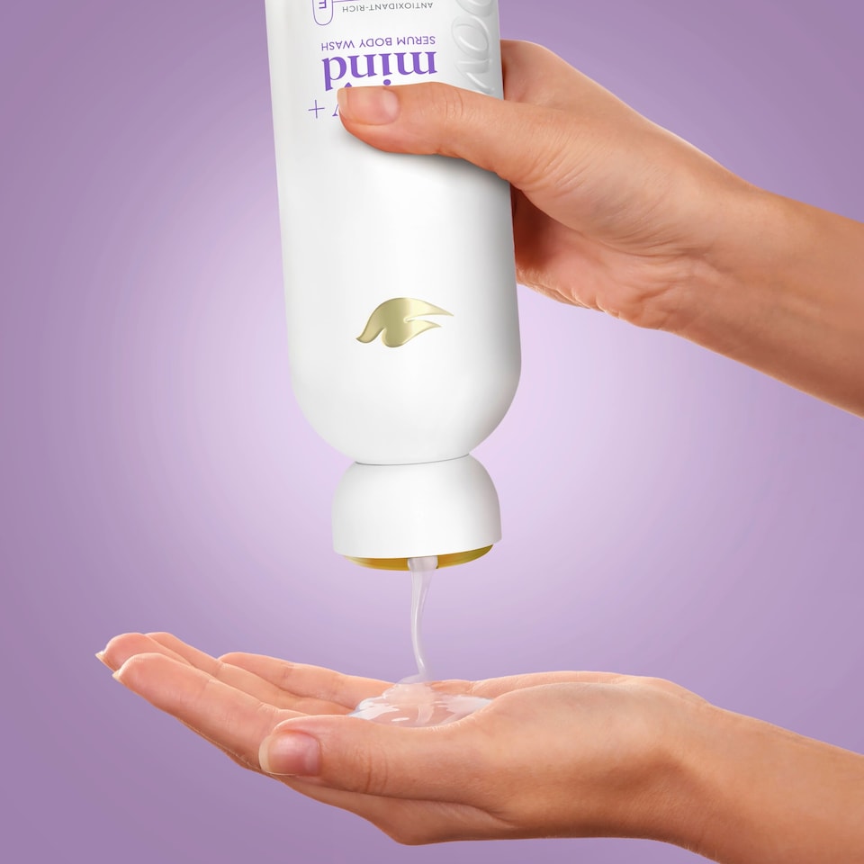 image 1 of Dove Body + Mind French Lavender & Oat Milk Bodywash Serum 350ml