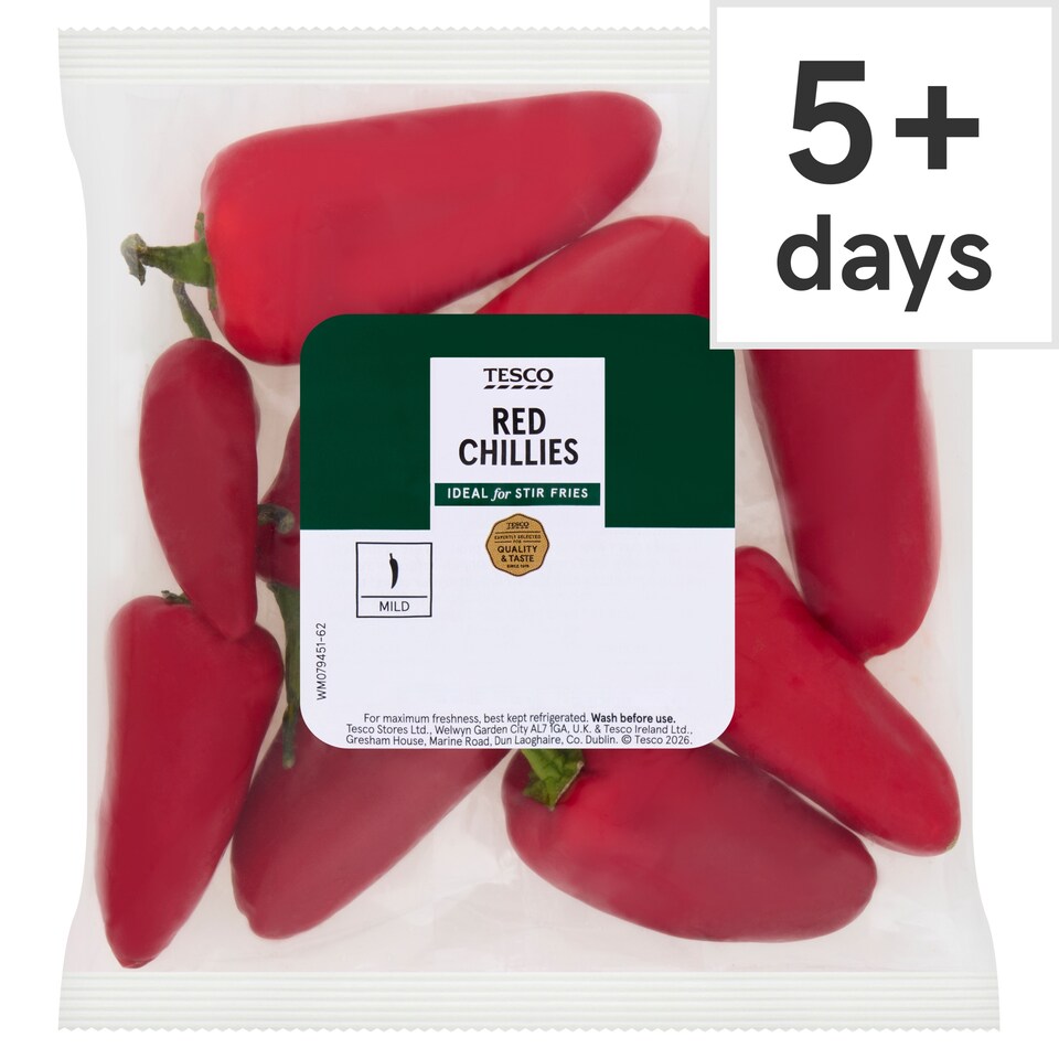 Tesco Red Chillies 200g