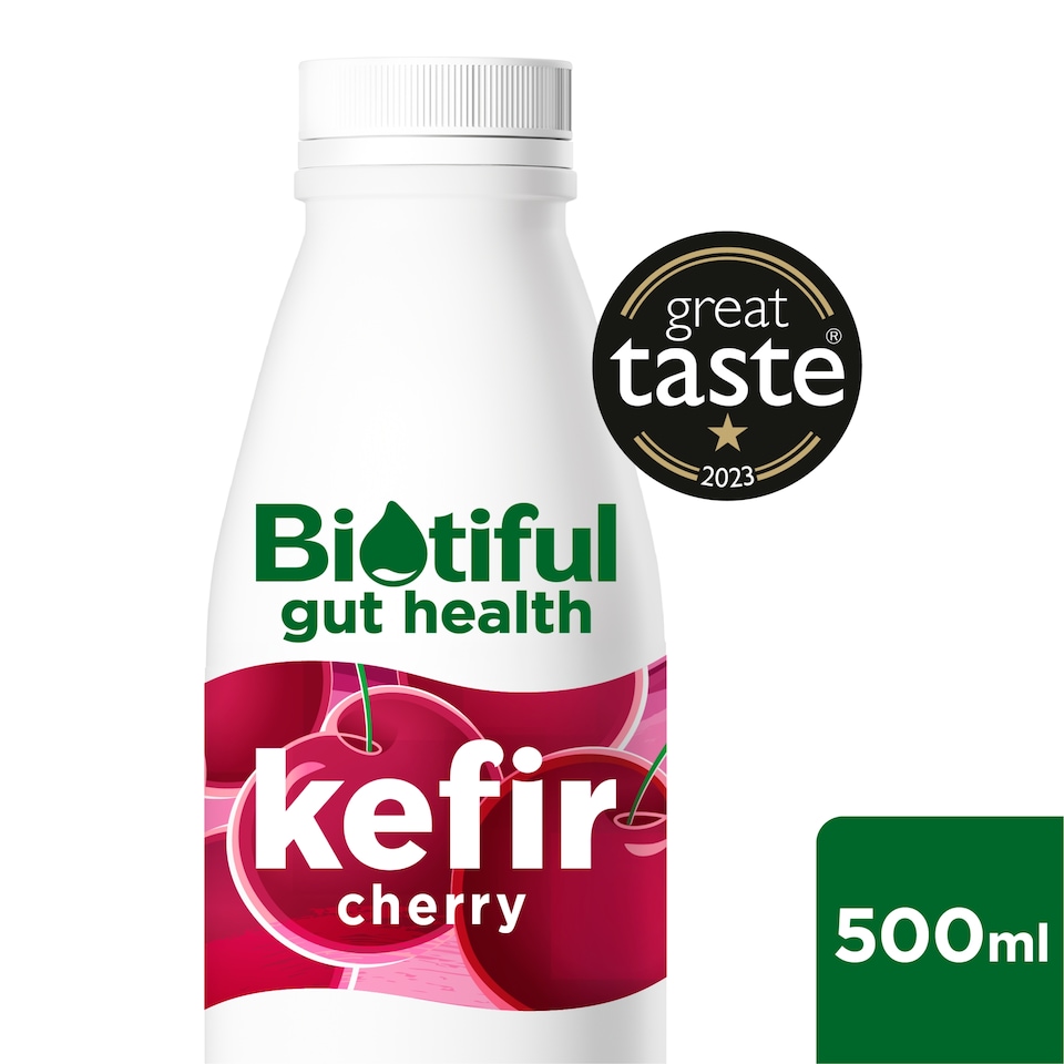 image 1 of Biotiful Gut Health Kefir Milk Drink Cherry 500ml