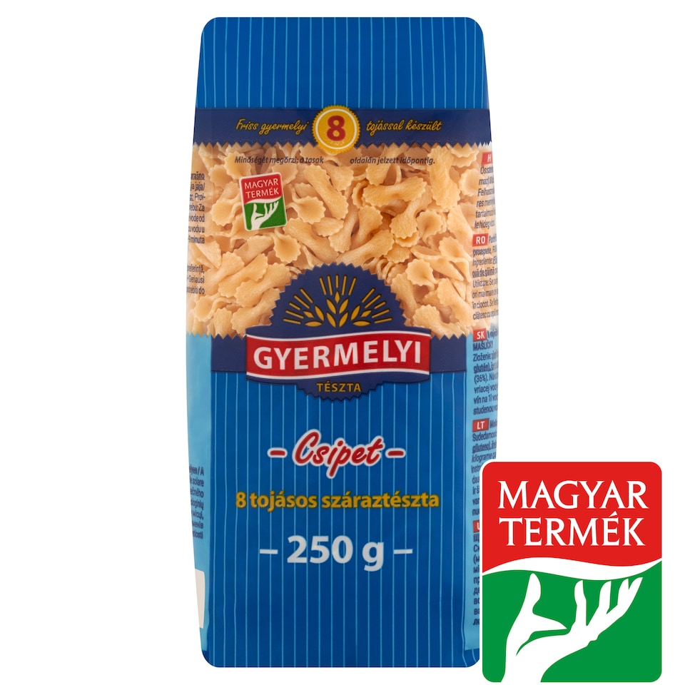 Gyermelyi csipet 8 tojásos száraztészta 250 g