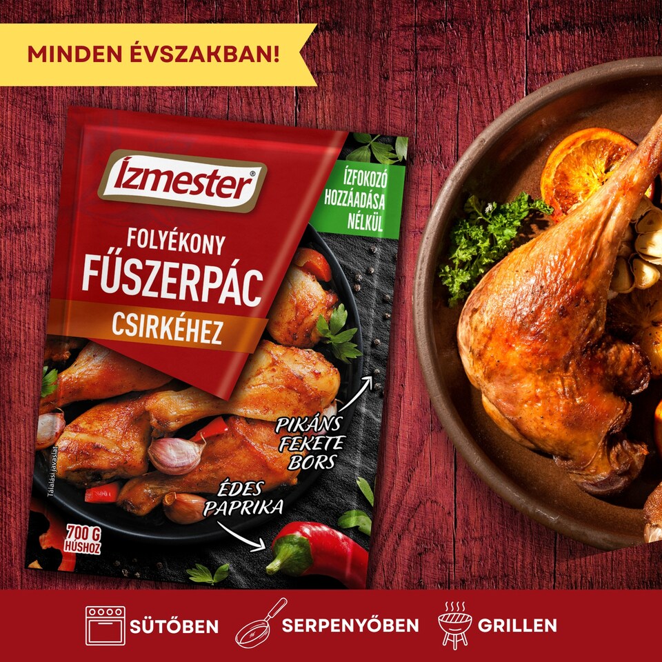 Ízmester folyékony fűszerpác csirkéhez 80 ml 1. kép