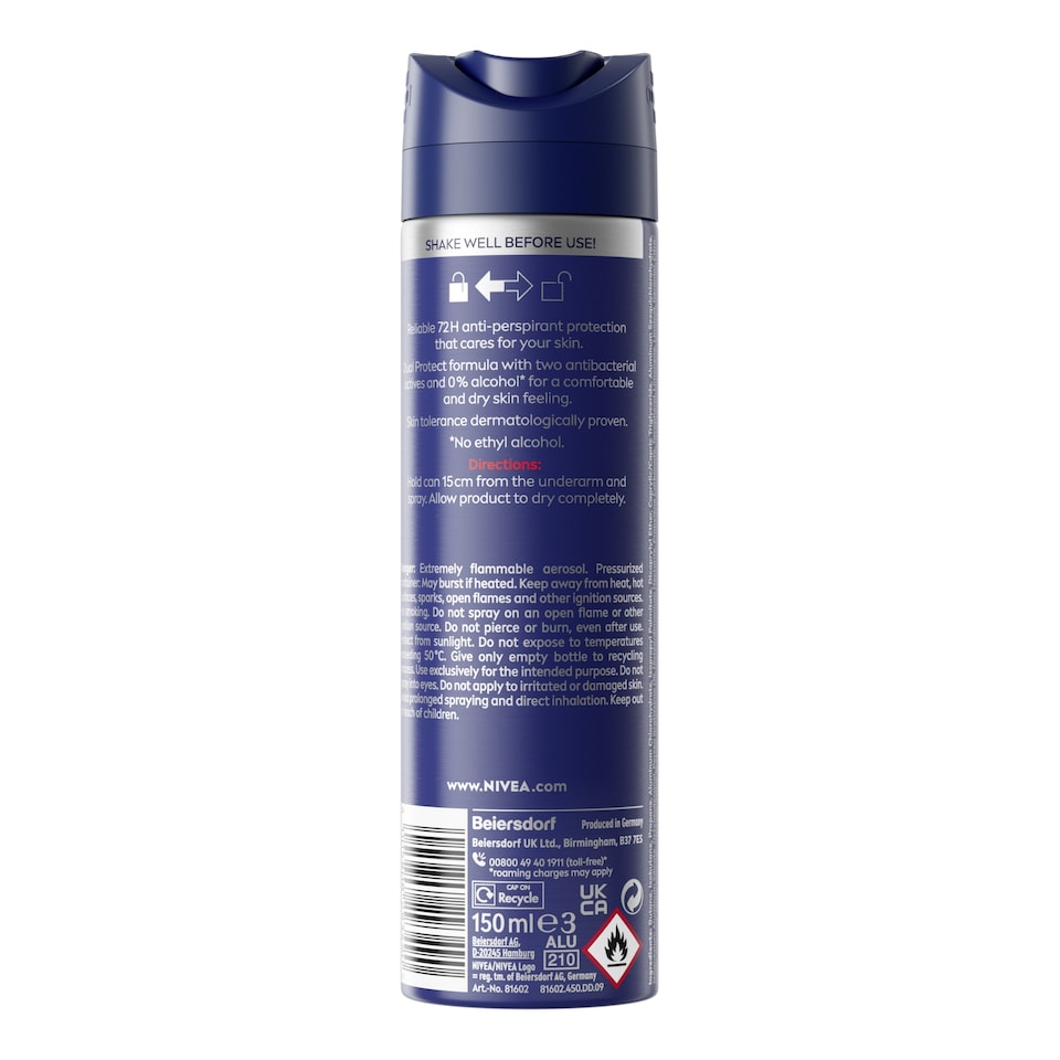 Nivea Men Dry Impact Antiperspirant Deodorant 150Ml