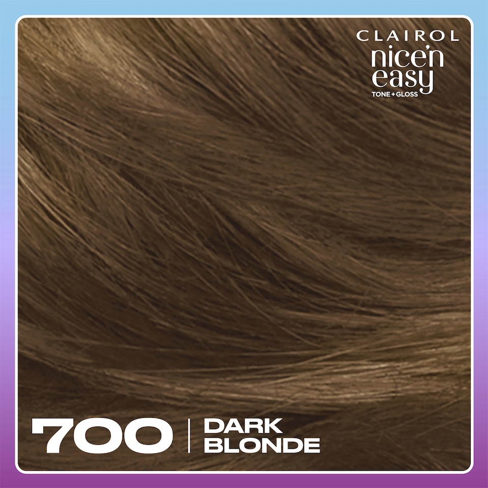image 1 of CLAIROL NICE'N EASY TONE+GLOSS SEMI PERMANENT HAIR DYE - 700/91 DARK BLONDE