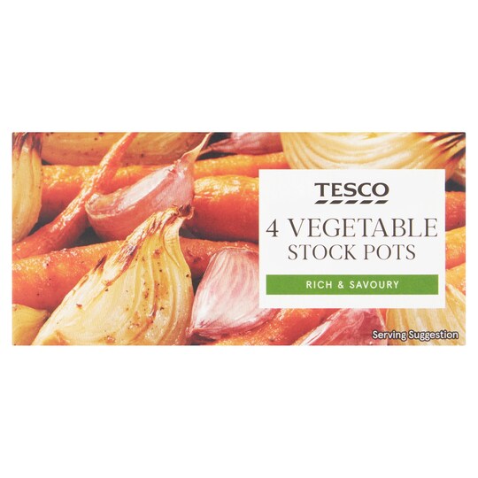 Tesco Vegetable Stockpot 4 Pack 112G Tesco Groceries