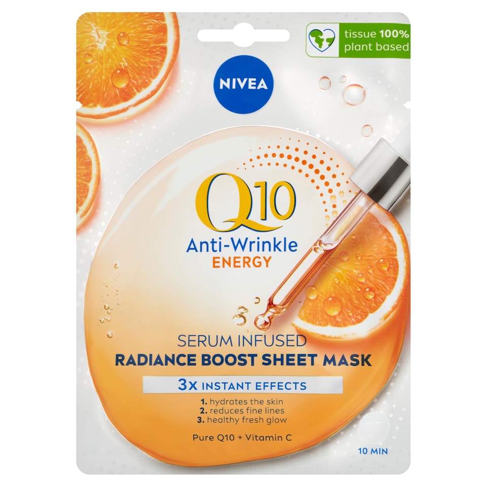 image 1 of NIVEA Q10 Energy Serum Infused Sheet Mask 1 pcs