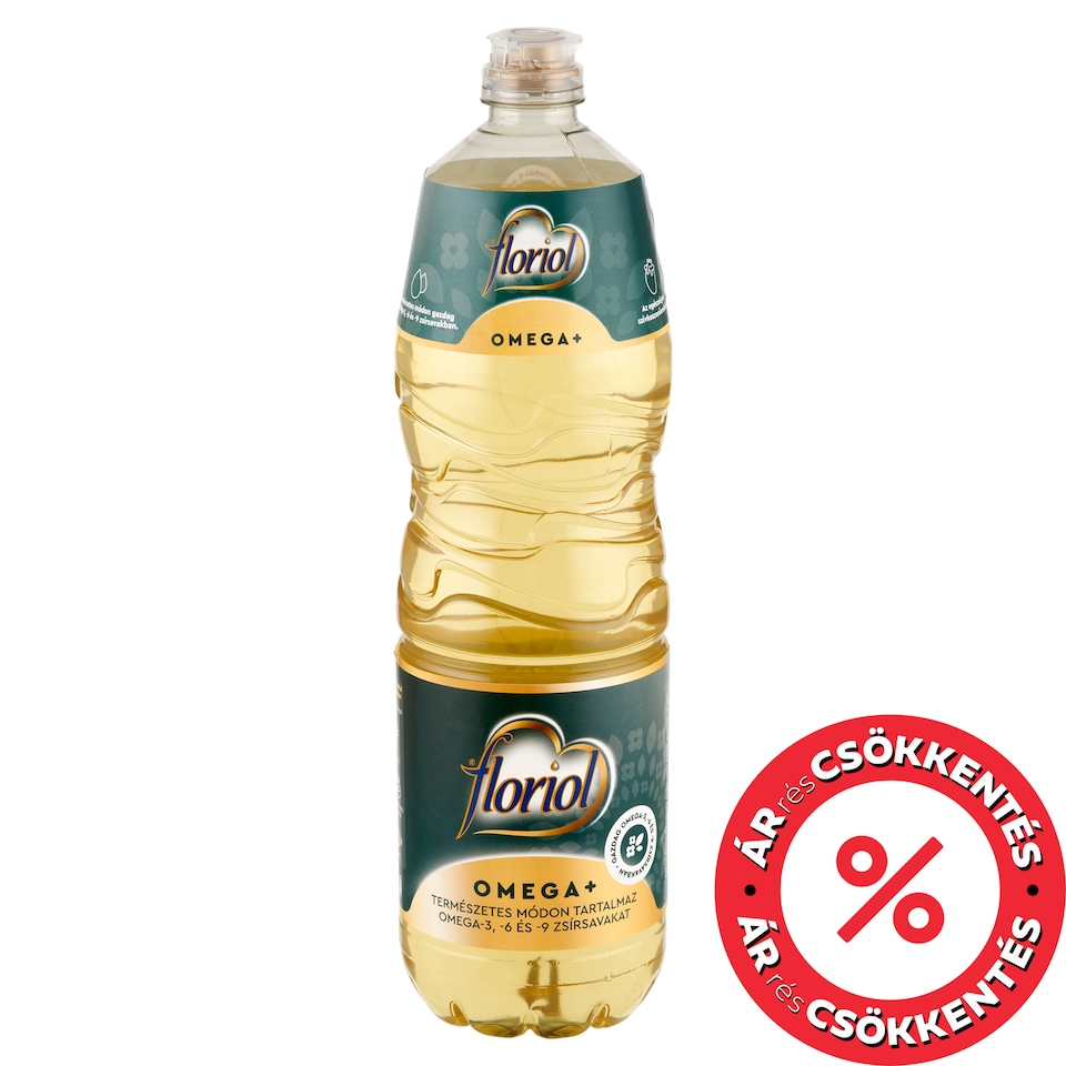 Floriol Omega+ finomított repceétolaj és nagy olajsavtartalmú napraforgó-étolaj keveréke 1 l