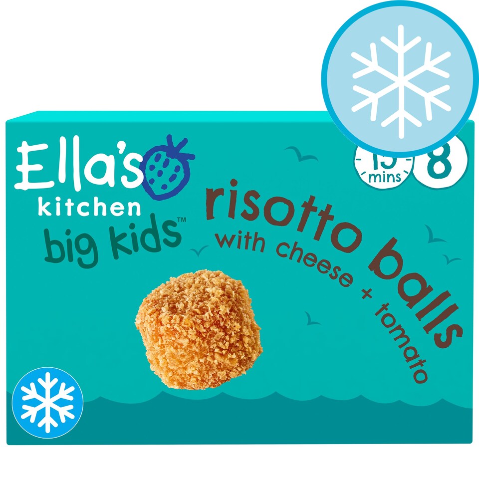 Ella's Kitchen Risotto Balls With Cheese & Tomato 8Pk 200G Tesco