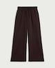 image 4 of F&F Wide Leg Drawstring Co-ord Trousers in Chocolate