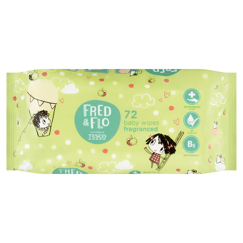 image 1 of Fred & Flo Baby Wet Wipes Perfumed 72 pcs