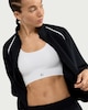 image 2 of F&F Active EVERYHOUR Side Stripe Zip Up Sweatshirt in Black