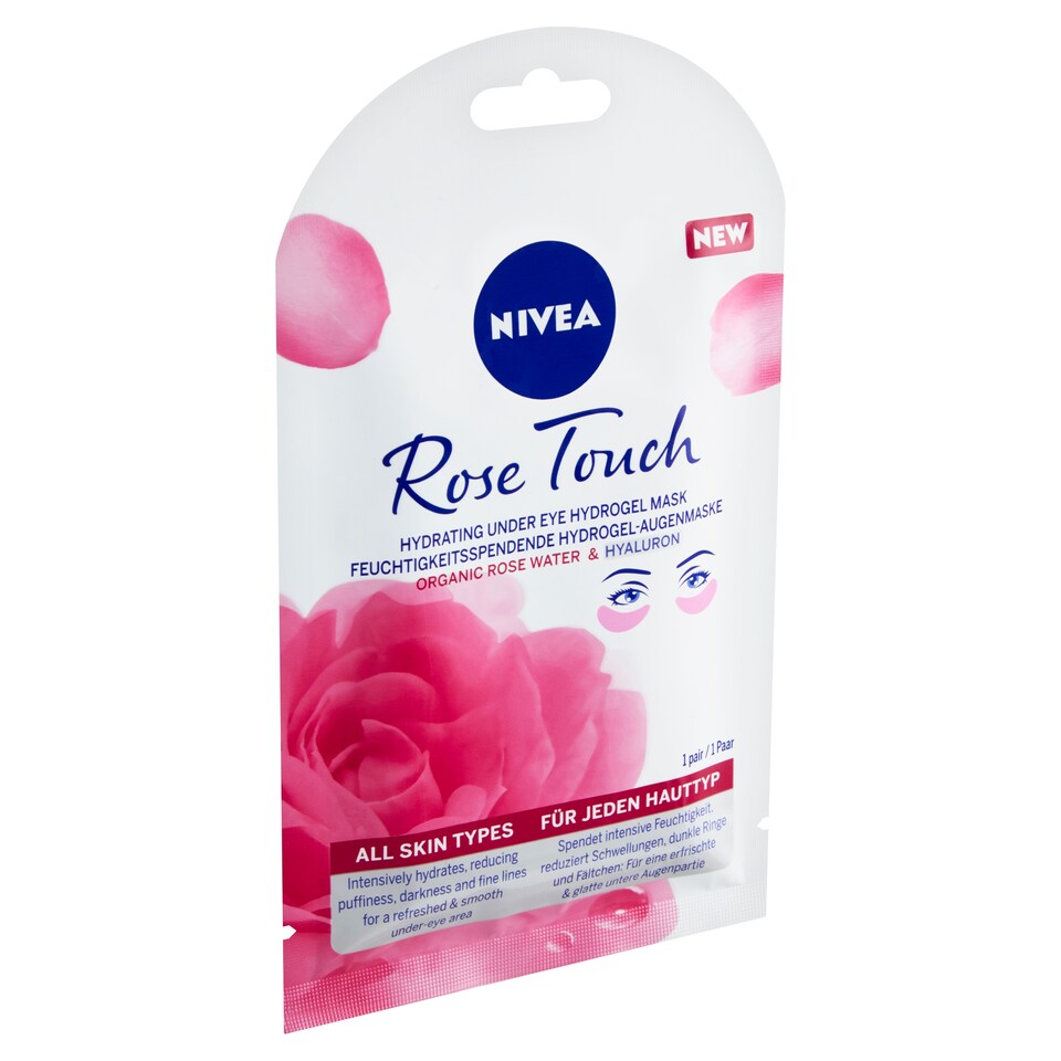 Nivea Rose Touch 10 Minutes Hydrating Under-Eye Mask 1 Pair