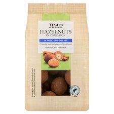 Tesco Hazelnuts in Cinnamon in Milk Chocolate 120 g