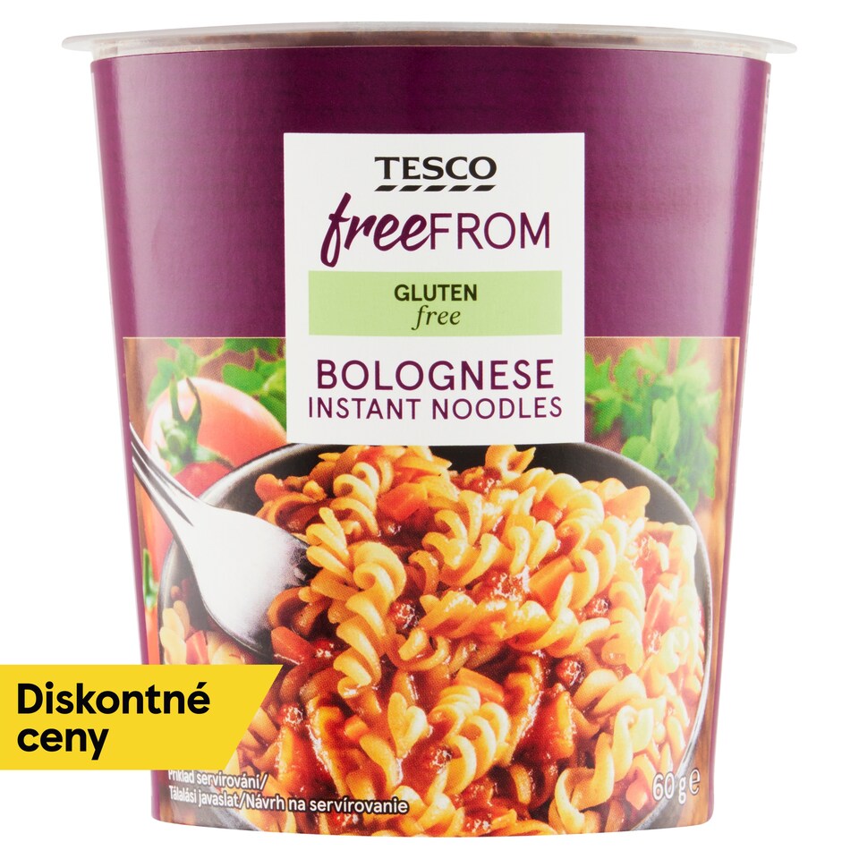 Tesco Free From Bolognese Instant Noodles 60 g