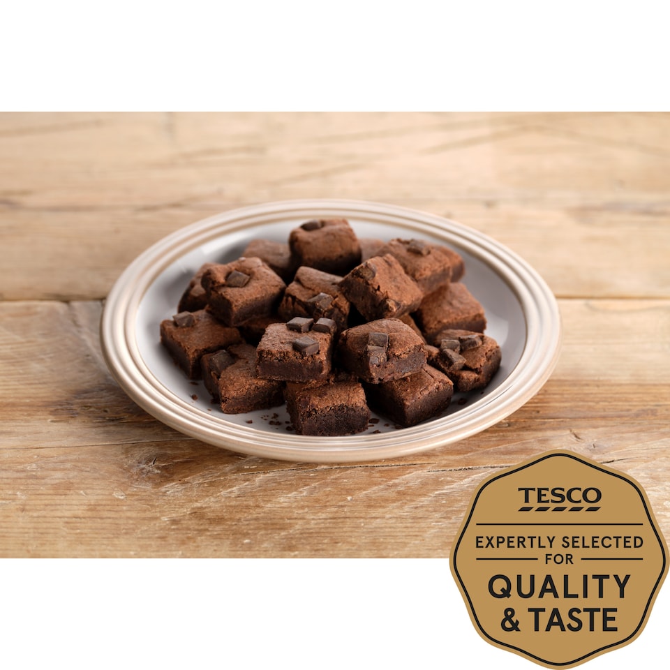 image 1 of Tesco Chocolate Brownie Bites 20 Pack