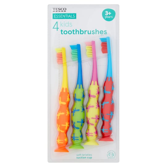Tesco Essentials 4 Kids Toothbrushes Tesco Groceries