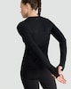 image 1 of F&F Active Quick Dry Long Sleeved Top in Black