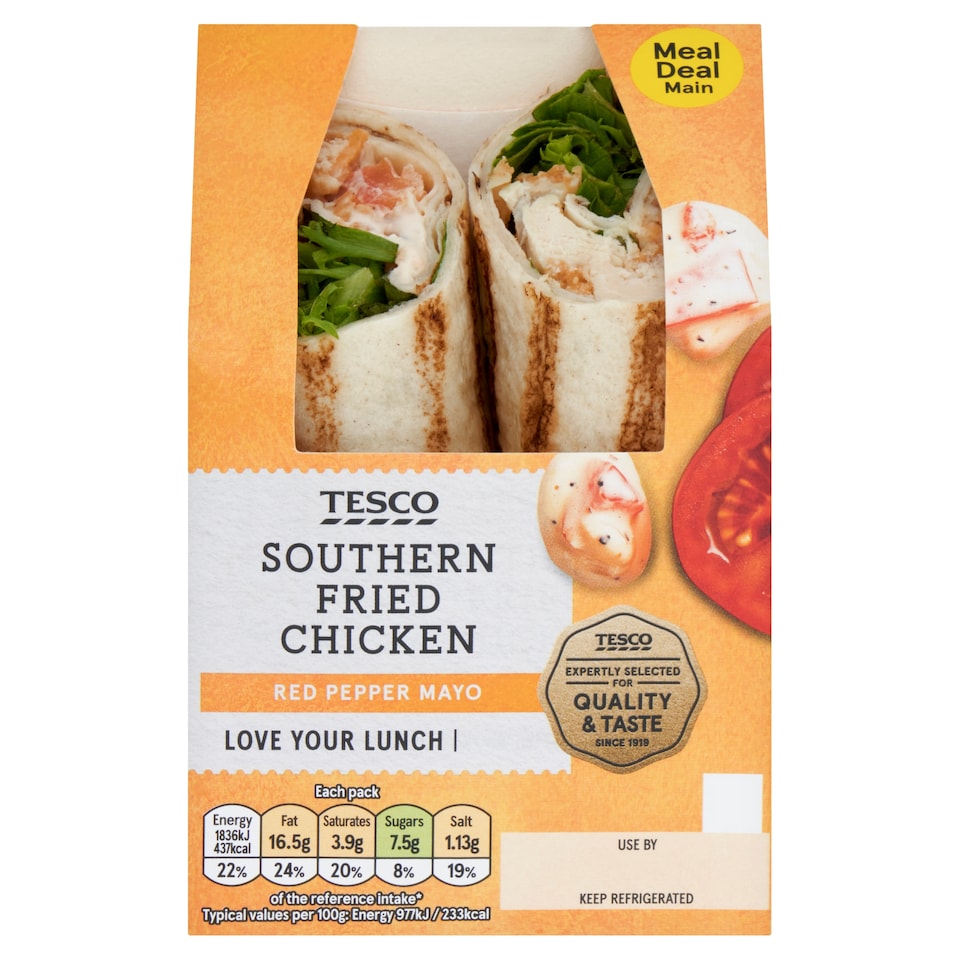 Tesco Southern Fried Chicken Wrap