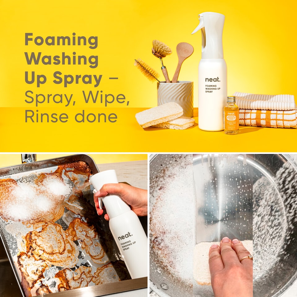 image 1 of Neat Foaming Washing Up Spray Starter Pack Mango & Fig 30Ml