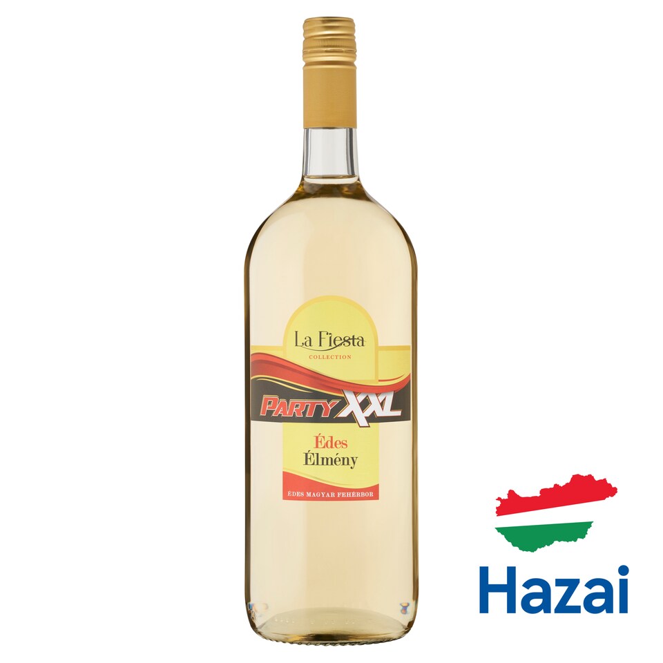 La Fiesta Édes Élmény Party XXL Duna-Tisza közi Cuvée édes magyar fehérbor 10% 1,5 l  1. kép