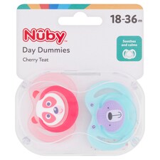 Nuby Daytime Dummies 18-36M 2 Pack