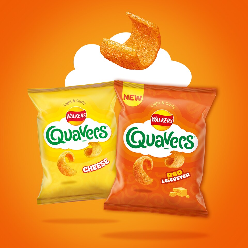 image 1 of Walkers Quavers Red Leicester Multipack Crisps 6 x 16g