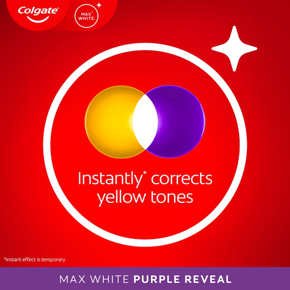 image 1 of Colgate Max White Purple Reveal Whitening Toothpaste 125ml