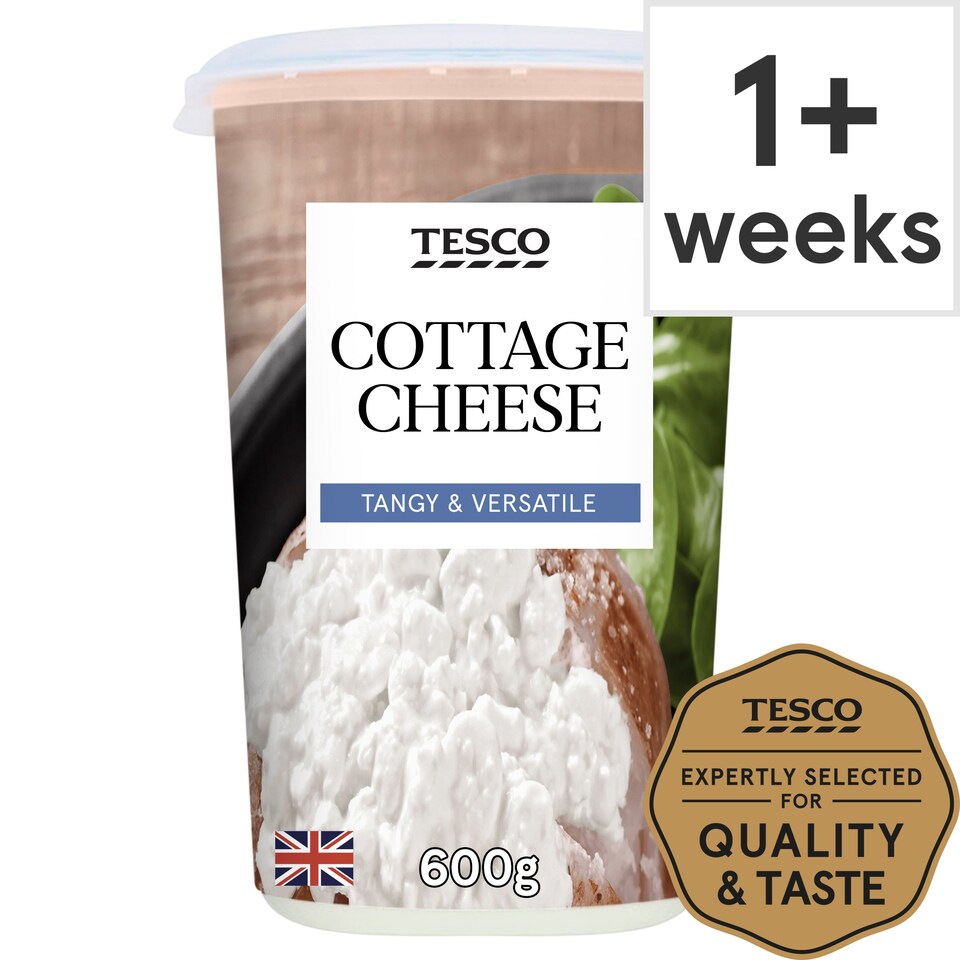 Tesco Natural Cottage Cheese 600G Tesco Groceries
